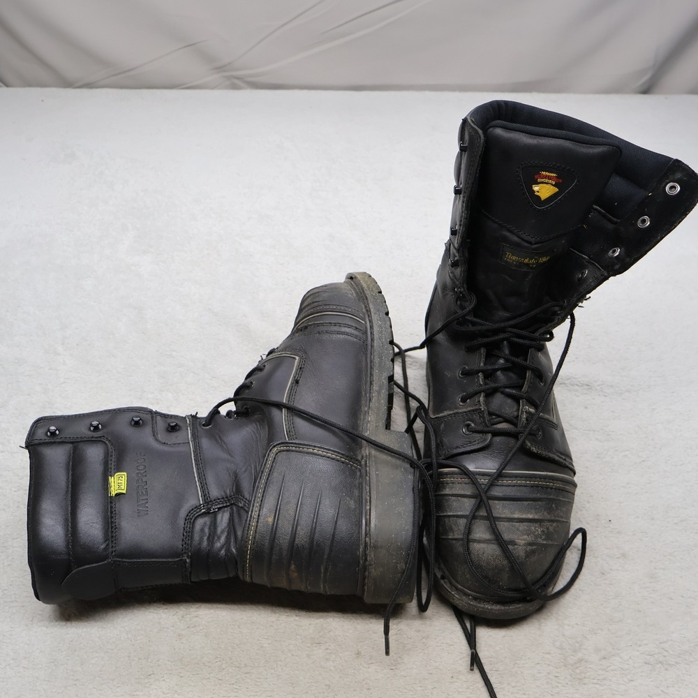Herman Survivors Mens 9 Work Boots Black Expanse Insulated Steel Toe Waterproof